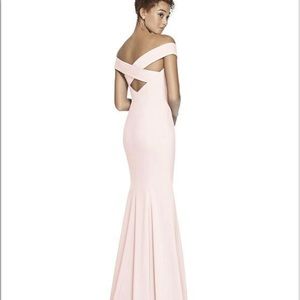 NWT* Blush, off the shoulder; Dessy dress- Bridesmaid or Prom!